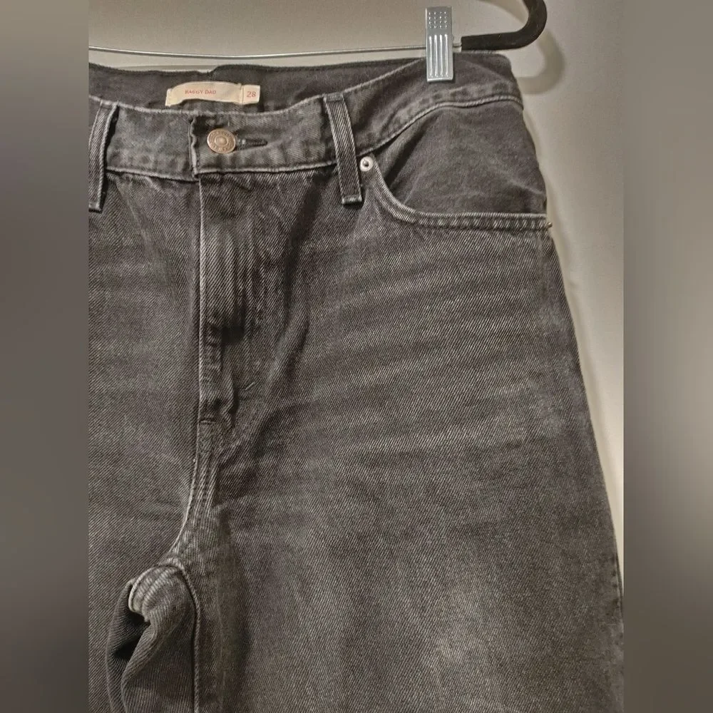 Levi's Baggy Dad Classic Black Jeans Women's Size 28
